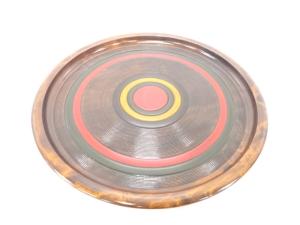 独楽塗　大丸盆